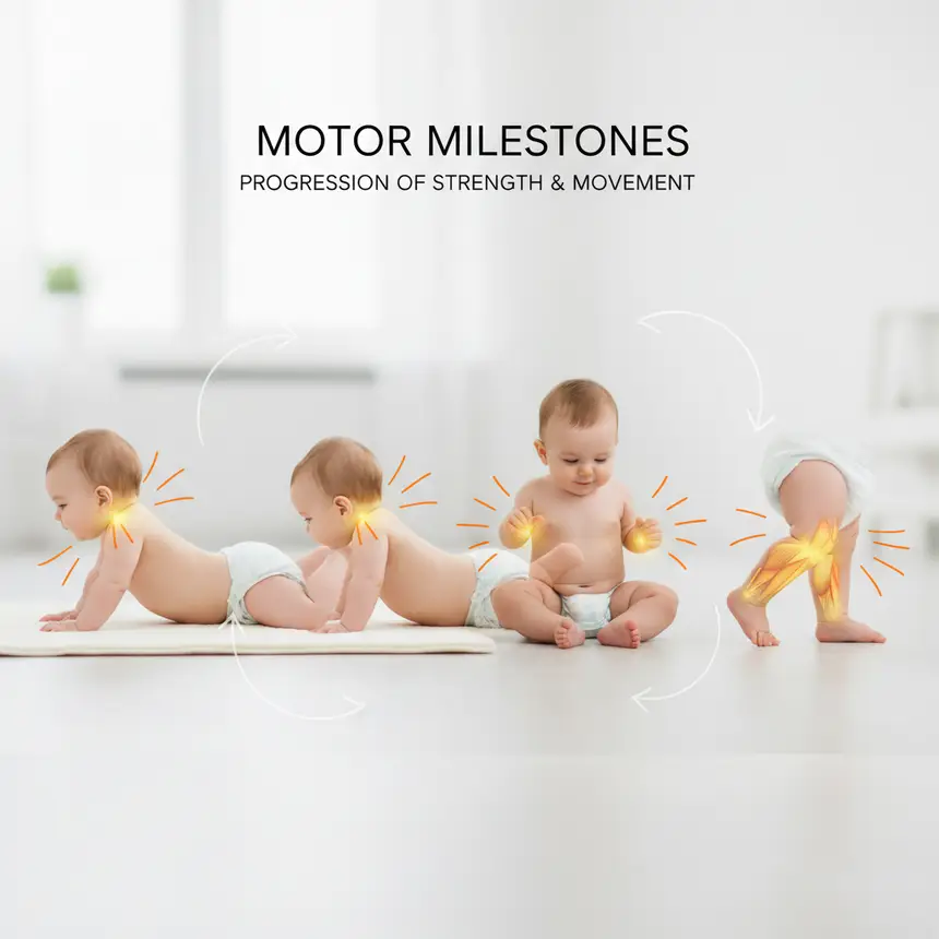 Baby motor development stages