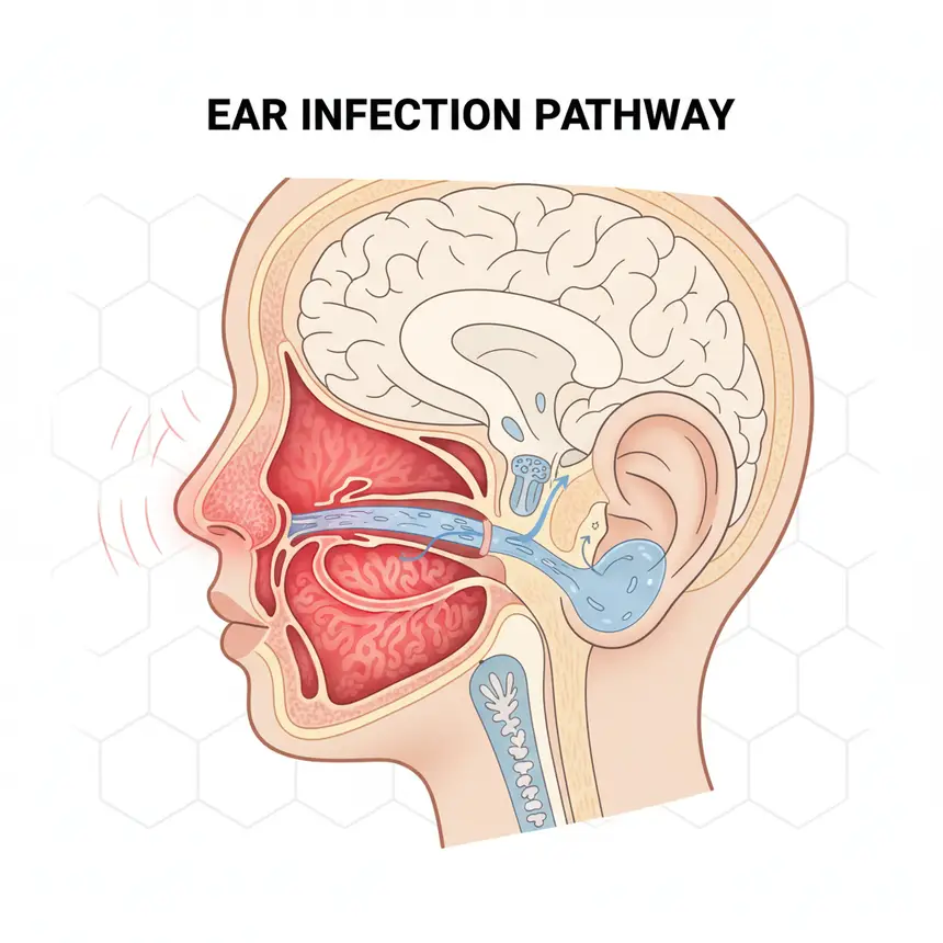 Causes of pediatric ear infections