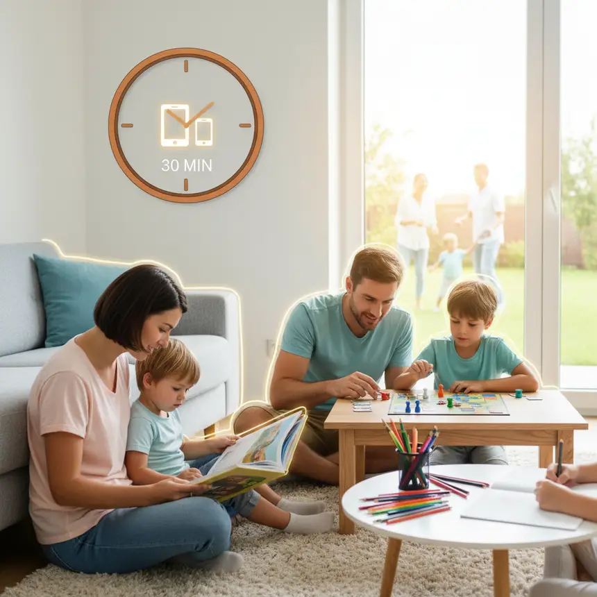 Healthy digital habits, family activities