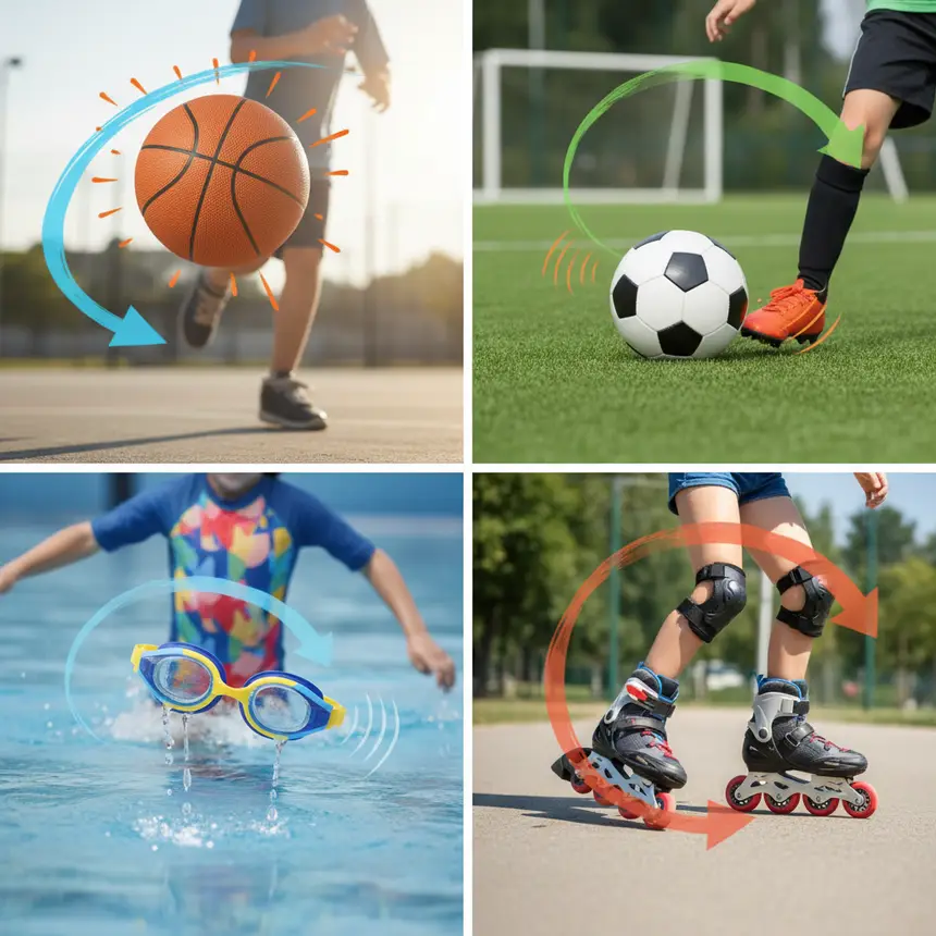 Children's exercise types