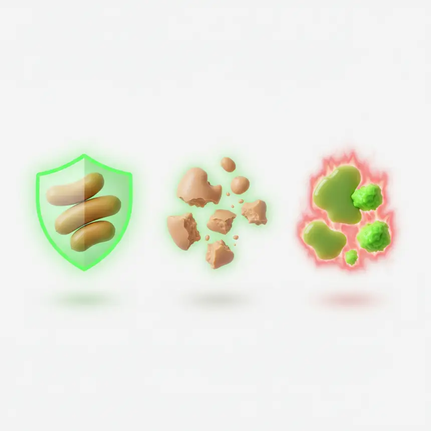 Distinguishing baby stool types