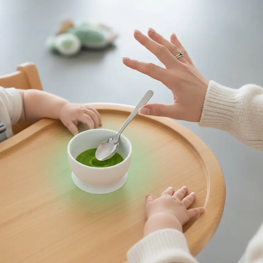 아기 이유식 반응